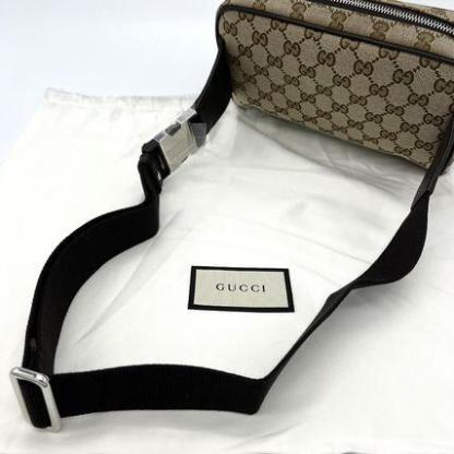 国内発！すぐ届く★人気 GUCCI GGキャンバス ボディバッグ